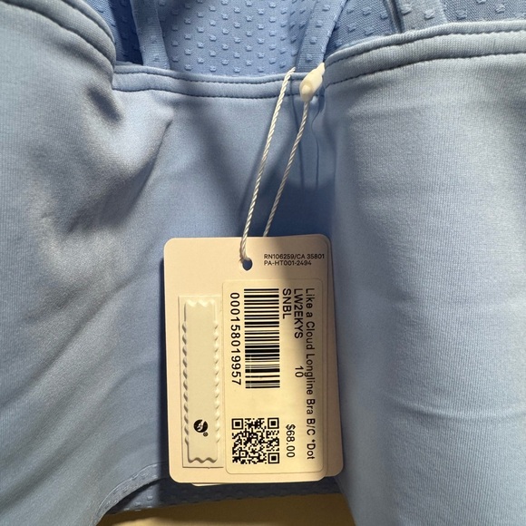 Lululemon Sinatra Blue Like a Cloud Longline Bra B/C *Dot - Picture 10 of 13